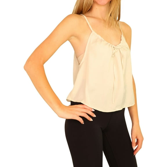 American Eagle Womens Solid Cami Tank Top, Off White, XX-Small