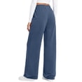 thumbnail image 4 of Fantaslook Womens Sweatpants Baggy Fleece Lined Wide Leg Sweatpants Drawstring Warm Lounge Pants with Pockets, 4 of 9