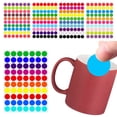 thumbnail image 1 of Musbetu 20Pcs Colored Dot Stickers Self Adhesive Strong Stickiness Waterproof DIY Widely Used Circle Sticker Labels, 1 of 7