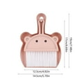 thumbnail image 3 of Uutvmp Small Dustpan Broom Set, Mini Dust Pan with Brush Set Hand Dustpan Table Top Brush Cute Table Crumb Sweeper Broom for Home Desktop Sofa Kitchen Keyboard Sweeping Cars Pet Nest, 3 of 7