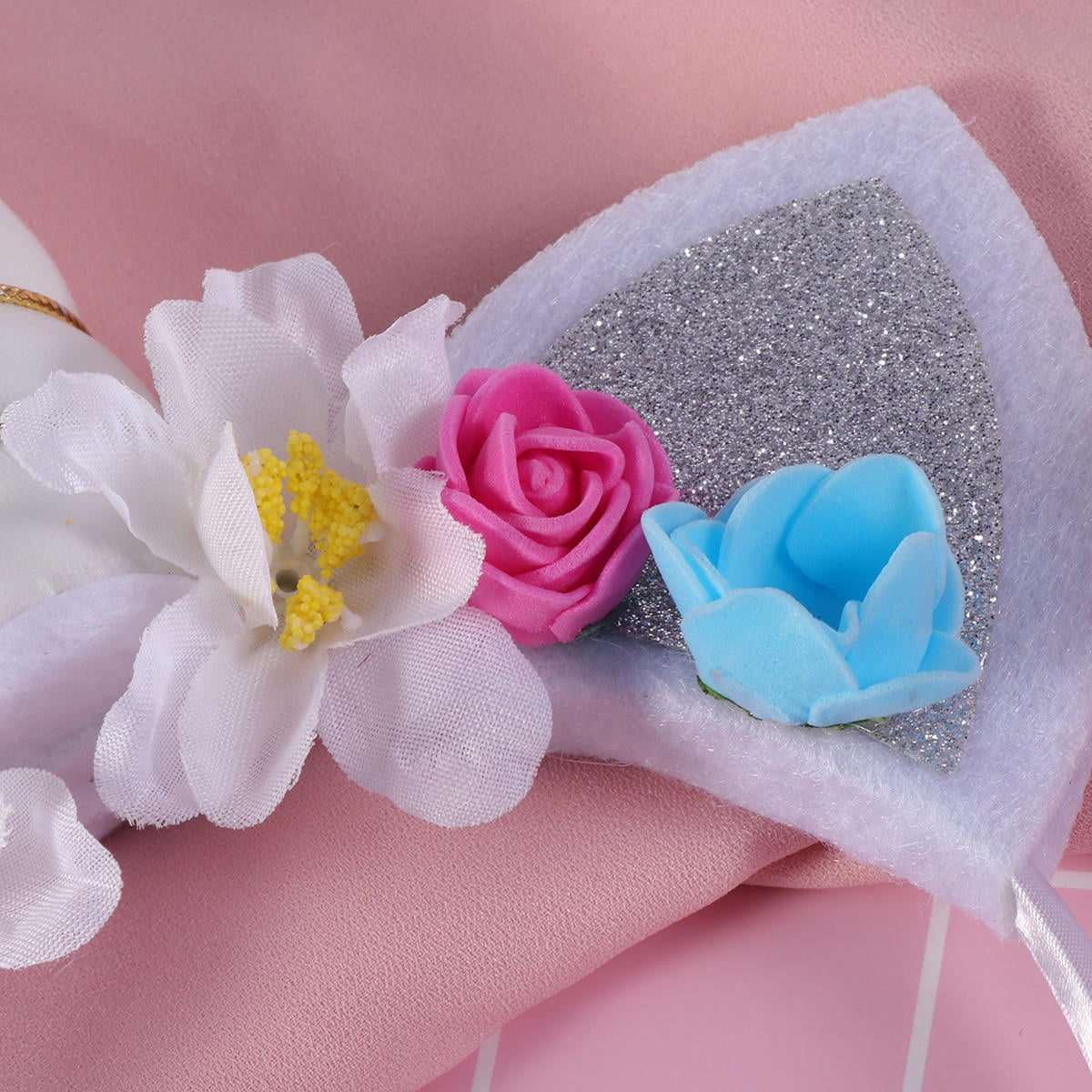 DEMACRIO 1Set Unicorn Horn Headbands Girls Hair Accessories Cartoon Design For Christmas Birthday Party 3.9In