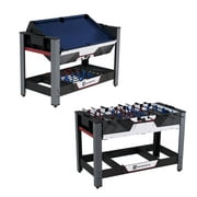MD Sports 2-in-1 Combo Billiard and Foosball Game Table, (48" x 23")