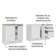 thumbnail image 4 of Gabinete Bajo Cocina Madesa Glamy 200cm Con Tarja BB, 4 of 5