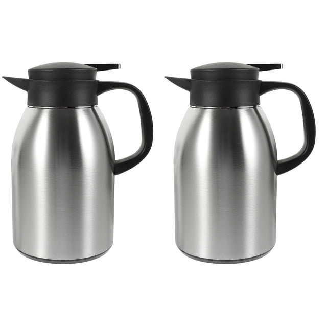 2pcs Airtight Water Kettle with Handle Office Hot Water Bottle Insulated Hot Water Kettle