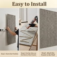 thumbnail image 4 of Easy4Home 4Pcs 48"x24" 3D Faux Stone Wall Panels Imitation Decorative Wall Tiles for Interior Wall Decor, Stone Gray, 4 of 8