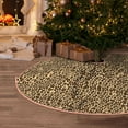 thumbnail image 5 of Balery Leopard Print Brown Printed Christmas Tree Skirt , Merry Christmas Party Christmas Tree Decoration,Adjustable Tree Skirt-48", 5 of 6