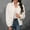 White, variant on Women's Fleece Jacket Full Zipper Long Sleeve Fuzzy Sherpa Coat Outerwear Warm Winter Oversized Cozy Jackets for Women