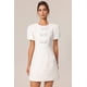 thumbnail image 1 of Vestido Bellabarnetten Minerva con cuello redondo y mangas cortas, 1 of 6