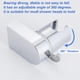 thumbnail image 4 of Soporte de Pared del Soporte de Ducha, 2 piezas de 360 ​​Grados Montaje de Pared de Cabeza de Ducha Ajustable Para Pulverizadores de Bidet, 4 of 7