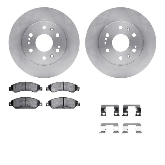 Dynamic Friction Company Front Brake Rotors with 5000 Advanced Brake Pads includes Hardware 6512-48312