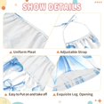 thumbnail image 6 of Girls' Jumpsuits Rompers Summer Casual Sleeveless Rompers With Pockets Spaghetti Strap Romper Blue Pastel Flowers 6T, 6 of 7