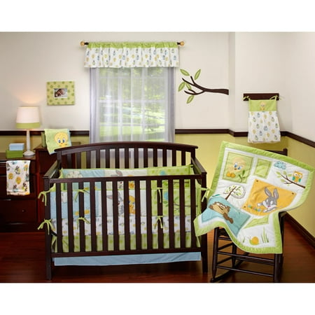 Baby Looney Tunes Nature Fantasy 4 Piece Crib Bedding Set Baby Looney Tunes Nature Fantasy 4 Piece Crib Bedding Set