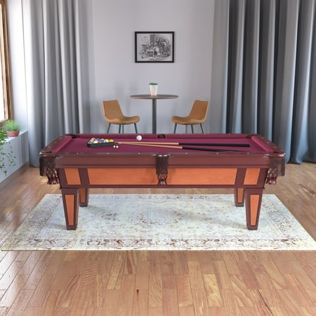 Fat Cat Reno 7.5' Billiard Table with Play Package - Burgundy