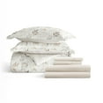 thumbnail image 7 of Noble Linens 7 Piece Bedding Bundle, Microfiber Patterned Comforter and Sheet Set, Queen, 7 of 7