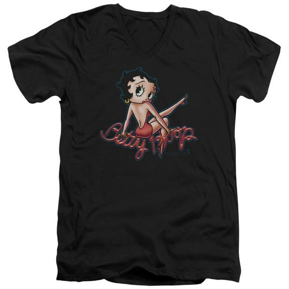 Betty Boop - Bettys Back - Slim Fit V Neck Shirt - X-Large