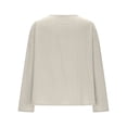 thumbnail image 6 of Outfmvch Shirts for Women 2026 Vacation Fashion Clothes Linen Shirts for Women Gauze Shirts for Women Peasant Blouses for Women Long Sleeve Shirts B L, 6 of 6
