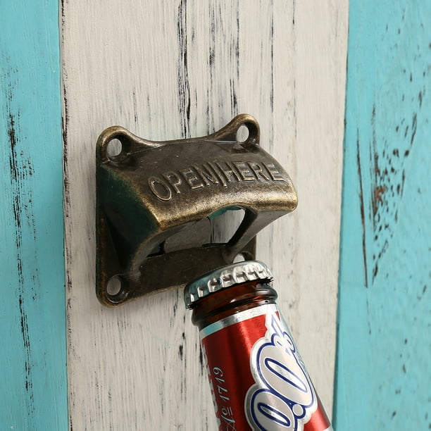 HOTBEST Bronze Wall Mounted Vintage Style Beer Bottle Opener Suitable