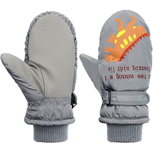 Lovely Ski Gloves Winter Outdoor Snow Warm Mitten for Kids Boys and Girls 1-4 years 
