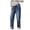 #0218-Dark Blue, variant on Women's Jeans High Waist Distressed Hem Denim Trousers Maternity Stretchy Slim Fit Skinny Casual Bottoms Gift