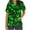 Black, variant on QATAINLAV Womens St Patricks Day Scrub Tops Lucky Shamrock Print V Neck Short Sleeve Stretchy Medical Nursing Scrubs Shirt Holiday Working Uniform Pocketed T-shirt Clearance Sale Gold L