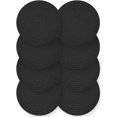 thumbnail image 1 of Dessous de Verre Ronds en Coton Tressé - Dessous de Verre Absorbants Tressés à la Main pour Boissons Résistants à la Chaleur Réutilisables Antidérapants (8 Pcs Noir), 1 of 5