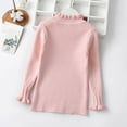 thumbnail image 4 of GYRATEDREAM Toddler Baby Girl Basic Solid Turtleneck Top Long Sleeve Pullover Girl Sweater Outwear 2-6T, 4 of 12