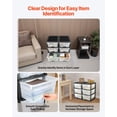 thumbnail image 5 of 2 Pack Plastic Storage Drawers 6 Drawer Organizer Clear Bins for Office Craft Room Classroom Home Closet Dresser, 5 of 6