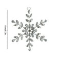 thumbnail image 3 of Puntoco Nuevo copo de nieve de metal de hierro forjado para Navidad, decoración de árbol de Navidad, diseño de copo de nieve colgante, 3 of 6