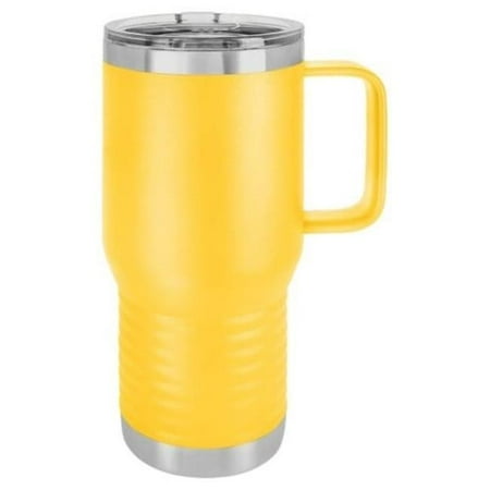 

Maxam JDLCM216 20 oz Stainless Steel Polar Camel Vacuum Mug with Slider Lid Yellow