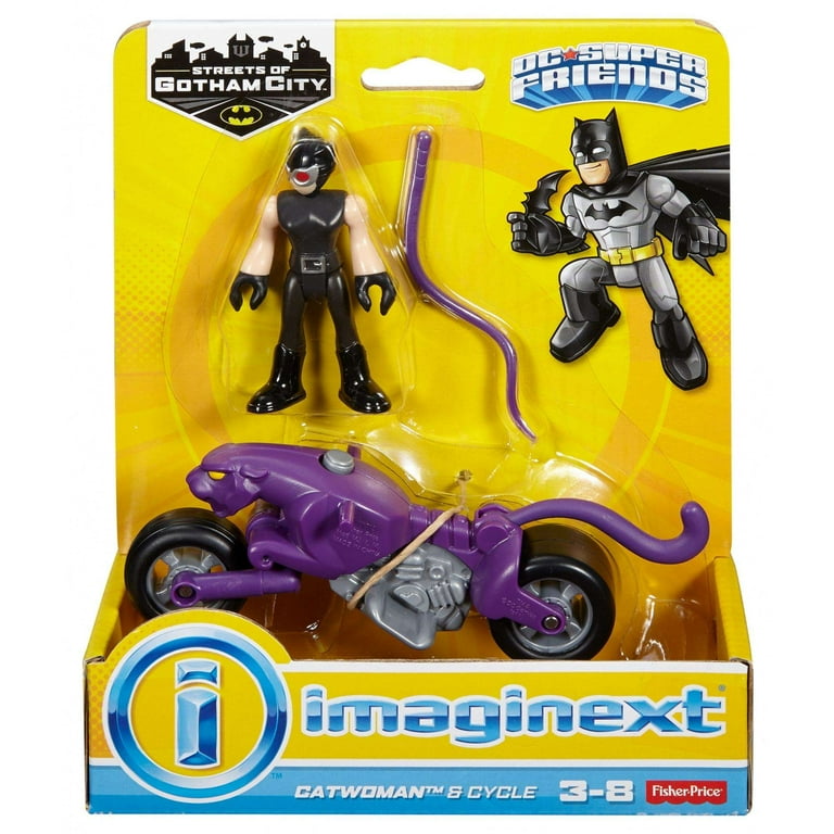 その他 KYO TOYS GOTHAM PURPLE 3rd Imaginext DC Super Friends Streets of Gotham City Catwoman & Cycle