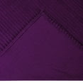 thumbnail image 6 of Better Trends 3-Piece King Bedspread Set 100% Cotton Chenille, Soft & Cozy Stripe Pattern, All-Season Bedding, Machine Washable (Plum) Jullian Collection, 6 of 6