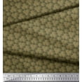 thumbnail image 2 of Soimoi Green Moss Georgette Fabric Scales Geometric Print Fabric by the Yard 42 Inch Wide, 2 of 3