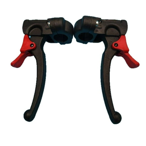 HEANUJJ 1Pair Black Plastic Wheelchair Brake Handle Universal Fits Transport Chairs Easy Install