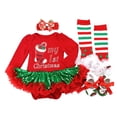 thumbnail image 1 of Conjunto de mameluco de Navidad para bebé recién nacido, vestido de fiesta para niñas, traje para niño pequeño, mono brillante, 1 of 1