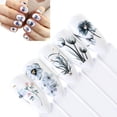 thumbnail image 3 of 24 Sheets Nail Stickers with Assorted Patterns Water Transfer Blossom Flower Stickers Set Nail Decals for Women Fingernail Decorations, 3 of 9