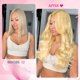 thumbnail image 2 of Extensiones de cabello humano real FZV con clip, 120 g, 8 unidades, rubio, 2 of 8