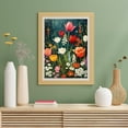 thumbnail image 3 of Wildflower Cross Stitch Kits for Adults - Stamped Crossstitching Kits Preprinted 11 Count Cross-Stitch Kit for Beginner, 11CT Prestamped Easy Pattern Needlepoint Kits Crafts for Decor, 3 of 7