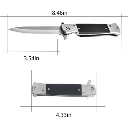 TRAHOO-Pocket Knives & Folding Knives Pocket Knife for Men Multitool Tactical Knife Edc Knife Small Pocket Knife with Clip Cool Gadgets for Hunting Survival
