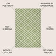 thumbnail image 4 of JONATHAN Y SANTA MONICA 3 x 5 Area Rug, Sintra Diamond Tribal - Green/Cream, SMB116B-3, 4 of 10