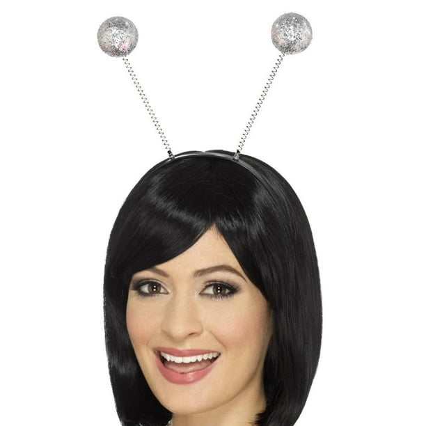 28" Silver Glitter Ball Boppers Unisex Adult Halloween Headband Costume