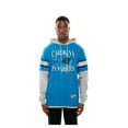 thumbnail image 4 of Men's New Era Blue Carolina Panthers Twofer Layered Long Sleeve Hoodie T-Shirt, 4 of 5