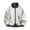 Beige, variant on Men's Plaid Lined 2 in 1 Track Jacket, Lapel Snap Button Loose Fit Coat with Zip Pockets, Loose Fit Spring Fall Baseball Thin Jacket Streetwear Outerwear Army Green