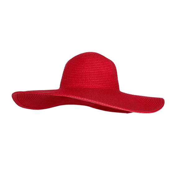 CHEGUTA Womens Baseball Caps Summer Women Foldable Wide Large Brim Floppy Beach Hat Sun Hot Solid Color Hats Red