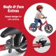 thumbnail image 5 of Bicicleta de equilibrio Radio Flyer Air Ride con llantas de goma de 12" roja, 5 of 8