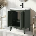 thumbnail image 6 of Vanity Art 24" Double Door Bathroom Vanity with Sink, Freestanding Storage Cabinet with Ceramic Top, and Removable Shelve, 6 of 8