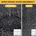 thumbnail image 3 of HAKUNA Upgrade Extra Large Grey Bathroom Rug Set 2 Pieces 32"x20"+24"x17" Ultra Soft, Thick Absorbent Bath Mats, Non Slip Chenille Toilet Mat for Bathroom, Bedroom, Kitchen, 3 of 7