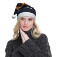 thumbnail image 5 of Fuzoiu 2025 Happy New Year 6 Print Santa Hat Christmas Hat for Adults,Santa Hats with Pompom, Unisex Xmas Holiday Hat for Christmas New Year Festive Party Supplies, 5 of 6