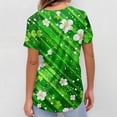 thumbnail image 5 of Fgvctg St. Patrick's Day Scrubs for Women V Neck Cute Shamrock Print Scrub Top Stretchy Short Sleeve T Shirts Loose Scrubs Working Shirt Nursing Uniforms with Pockets Mint Green 4XL, 5 of 5