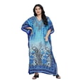 thumbnail image 2 of Oussum Women Kaftan Cover Up Polyester Beach Maxi Dress Plus Size Boho Caftan Gown, 2 of 8