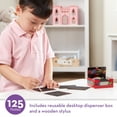thumbnail image 3 of Melissa and Doug Scratch Art Rainbow Mini Notes (125) with Wooden Stylus FSC Certified, 1 count, Child, 3.750 L x 3.750 W x 1.750 H inch, 3 of 10